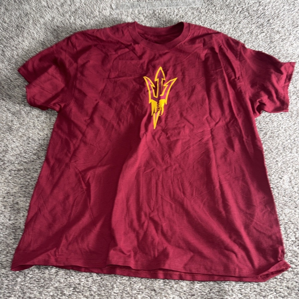 New Arizona State Sunโ Devils Captivating Mens Size M Medium Red Shirt XL